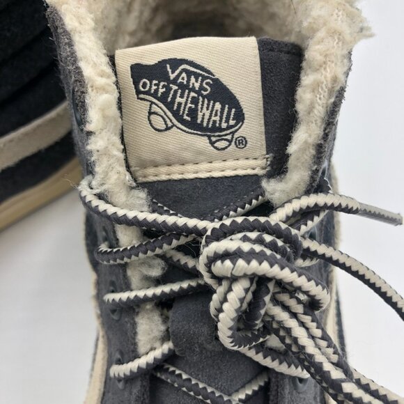 VANS Gray Suede SK8-HI Skateboard Sneaker Unisex US Men's 7.5M Women's 9M EUC - Picture 5 of 9